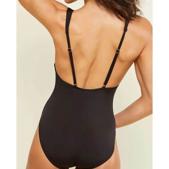 ANDIE Swim Sardinia Black One Piece Swimsuit Medium Tall NEW - Picture 3 of 8